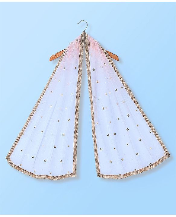 Babyhug Sleeveless Sequenced Embroidered Choli With Lehenga And Dupatta Set- Pink