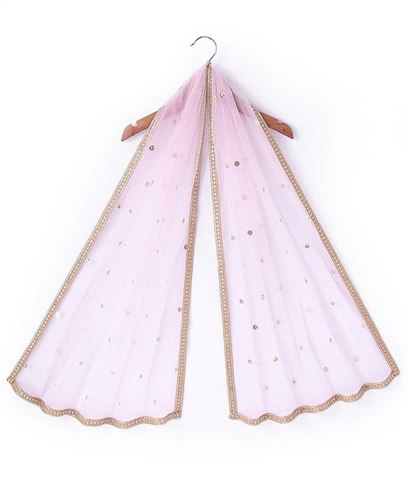 Babyhug Sleeveless Sequenced Embroidered Choli With Lehenga And Dupatta Set- Pink