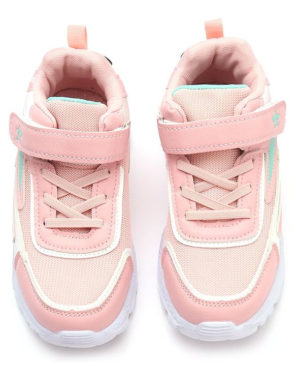 Cute Walk by Babyhug Sneakers With Velcro Closure Solid - Pink