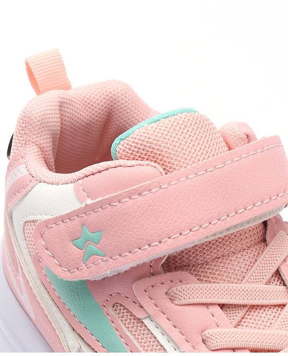 Cute Walk by Babyhug Sneakers With Velcro Closure Solid - Pink