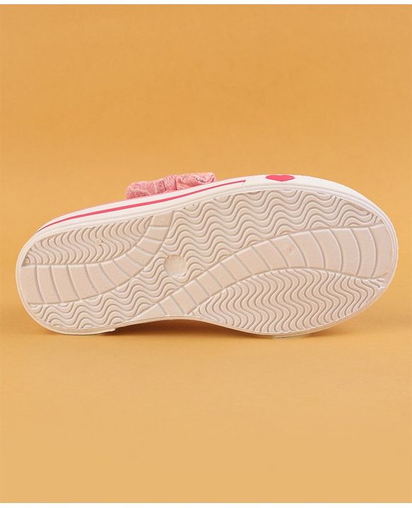 Cute Walk by Babyhug Glitter Embroidered Casual Shoes - Pink