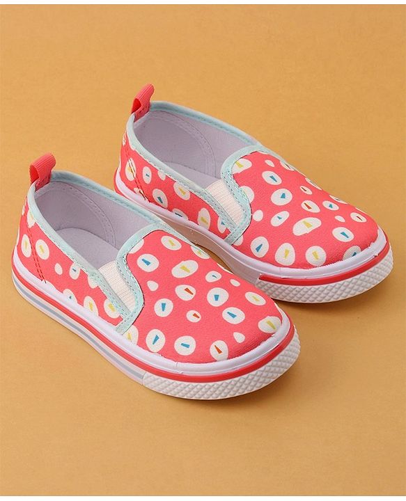 Cute Walk by Babyhug Printed Casual Slip On Shoes - Pink