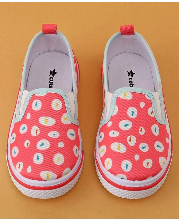 Cute Walk by Babyhug Printed Casual Slip On Shoes - Pink