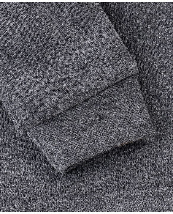Babyhug Full Sleeves Thermal Vest - Dark Grey