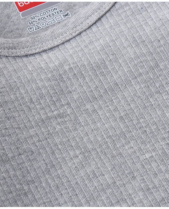 Babyhug Full Sleeves Thermal Vest - Light Grey