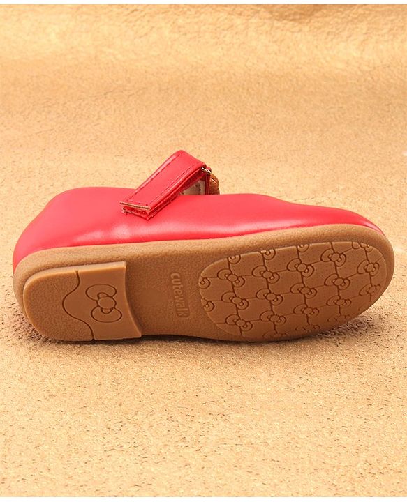 Cute Walk by Babyhug Slip On Bellies with Velcro Closure - Red