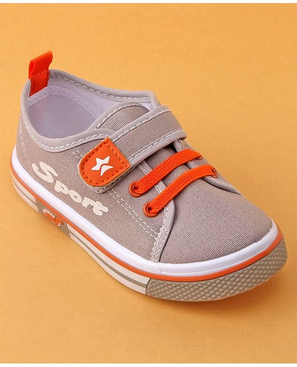 Cute Walk by Babyhug Velcro Closure Casual Shoes - Grey