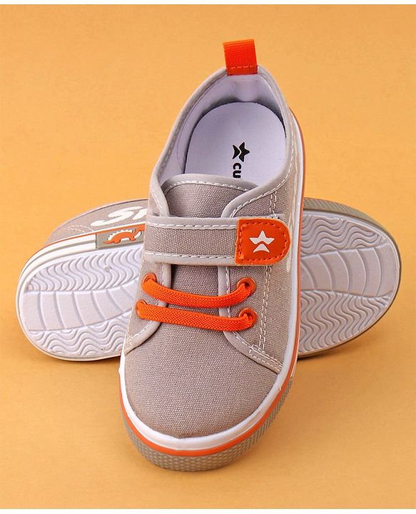 Cute Walk by Babyhug Velcro Closure Casual Shoes - Grey