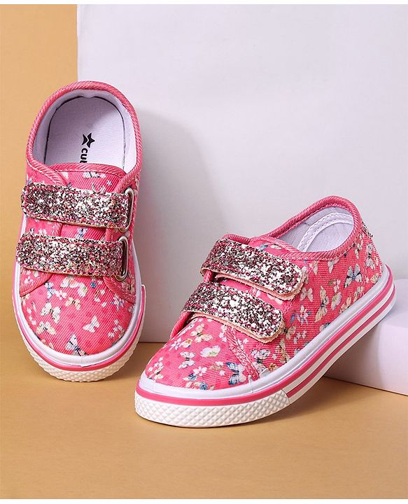 Cute Walk by Babyhug with Double Velcro Closure Casual Shoes - Fuchsia