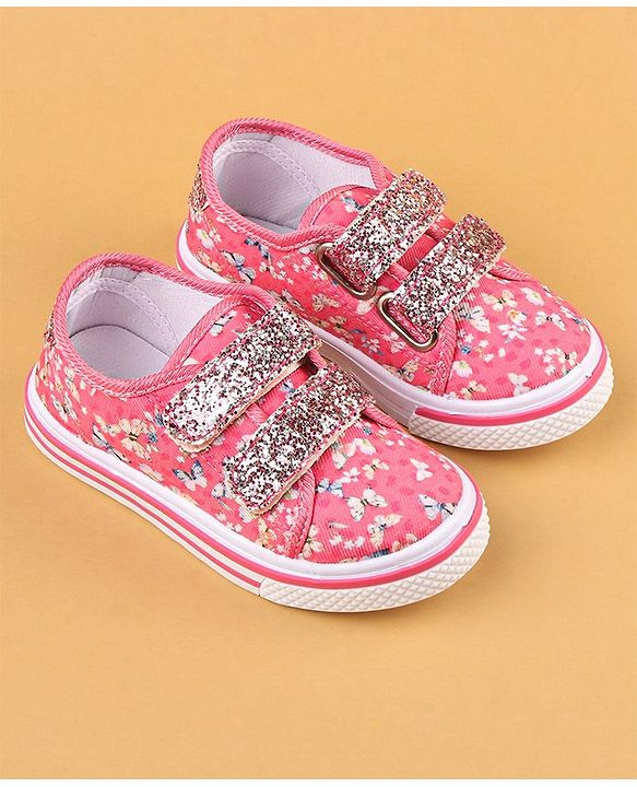 Cute Walk by Babyhug with Double Velcro Closure Casual Shoes - Fuchsia
