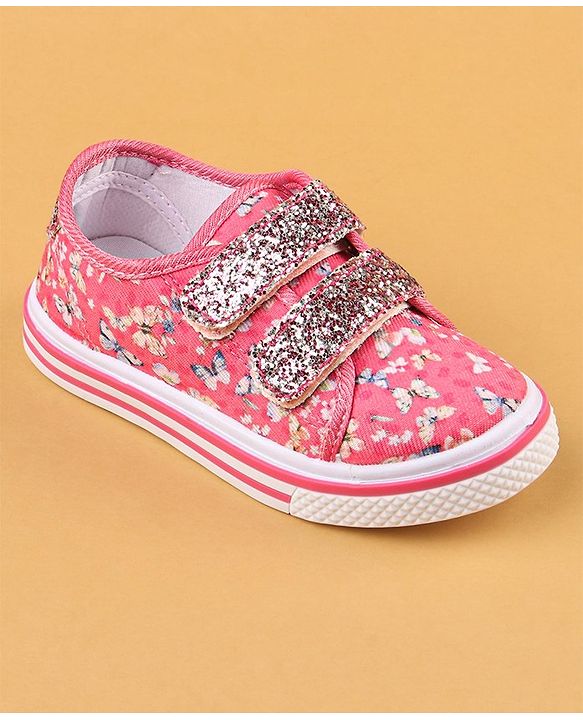 Cute Walk by Babyhug with Double Velcro Closure Casual Shoes - Fuchsia