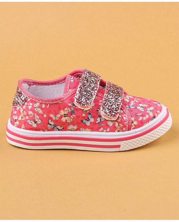 Cute Walk by Babyhug with Double Velcro Closure Casual Shoes - Fuchsia