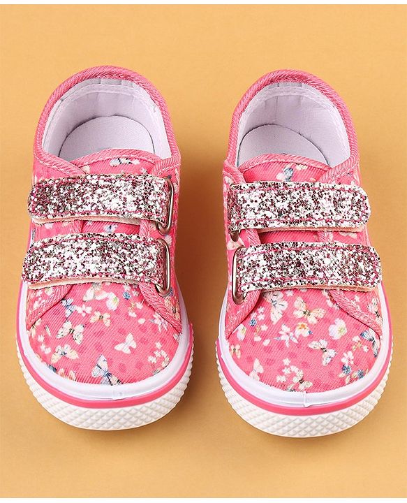Cute Walk by Babyhug with Double Velcro Closure Casual Shoes - Fuchsia
