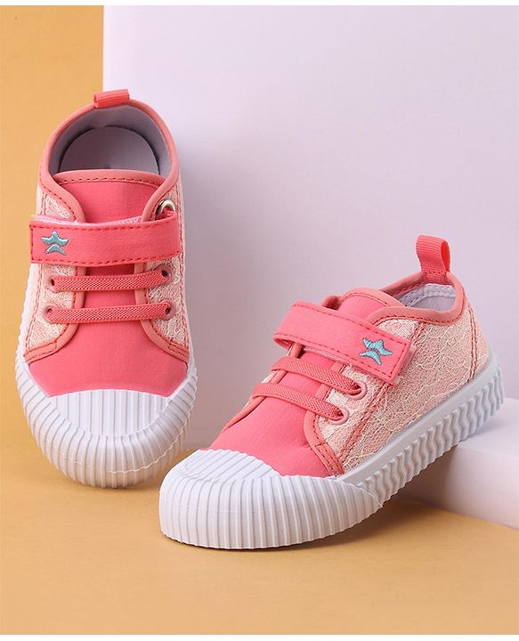 Cute Walk by Babyhug Casual Shoes with Velcro Closure - Pink