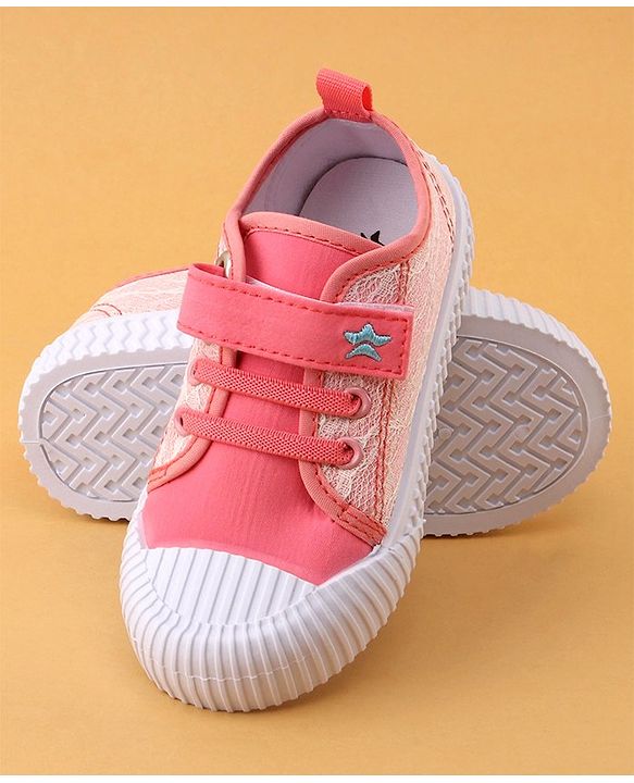 Cute Walk by Babyhug Casual Shoes with Velcro Closure - Pink