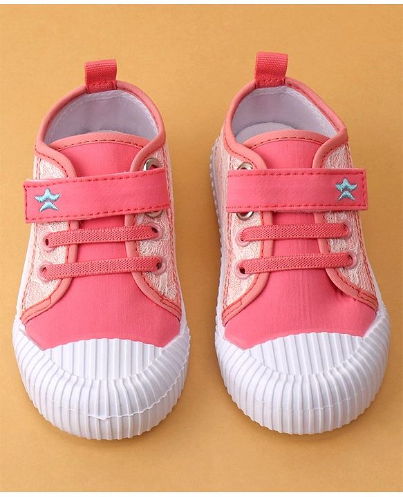 Cute Walk by Babyhug Casual Shoes with Velcro Closure - Pink
