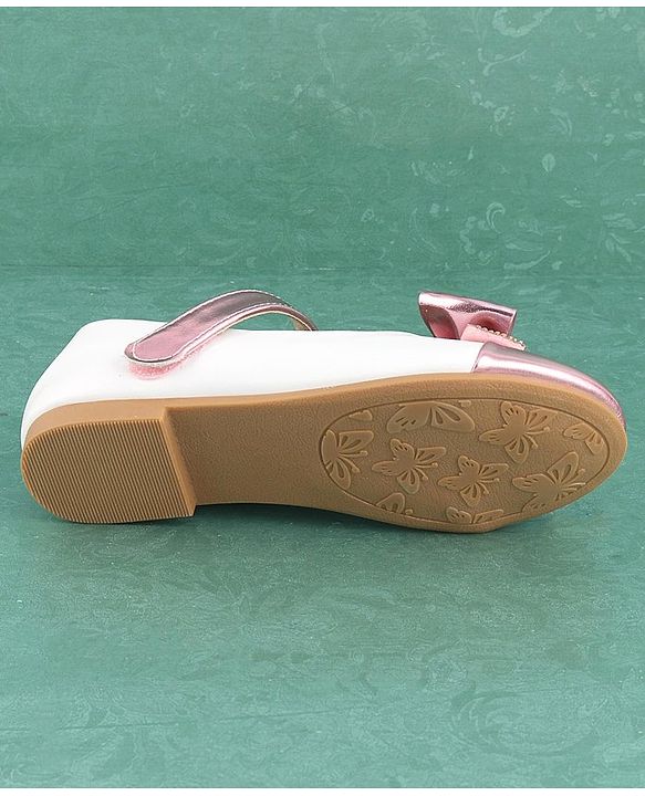 Pine Kids Velcro Closure Bellies with Bow Applique - Red