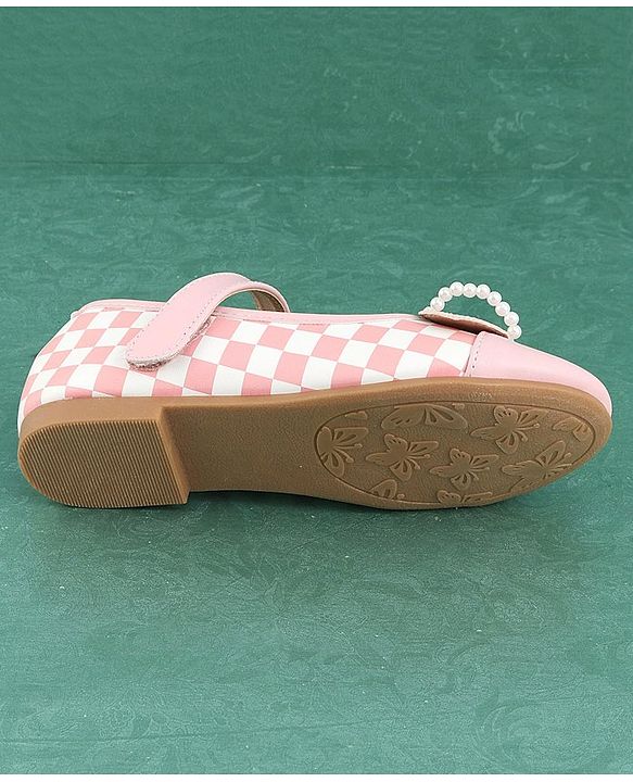 Pine Kids Bellies with Bow Applique & Velcro Closure - Purple