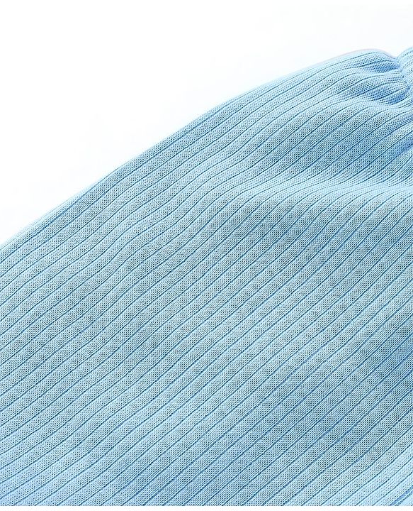 Babyhug Cotton Full Length Thermal Leggings Solid- Blue