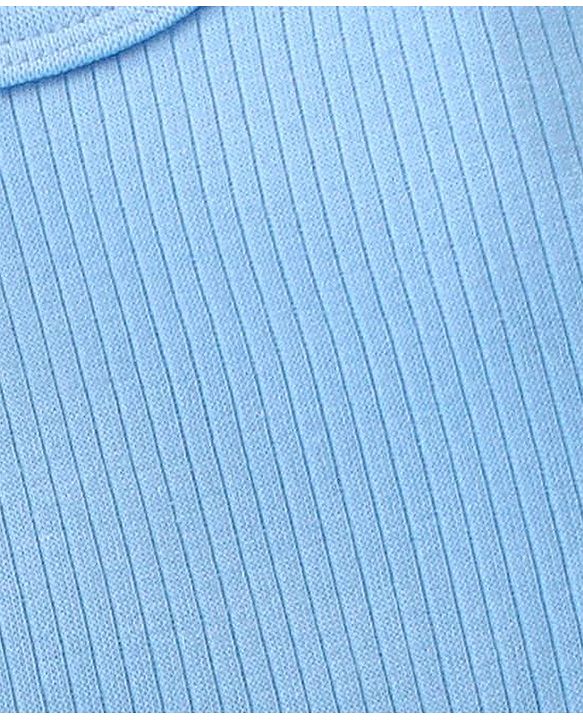 Babyhug Sleeveless Solid Thermal Sando - Blue