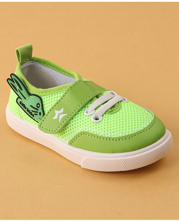 Cute Walk by Babyhug Velcro Closure Casual Shoes - Green