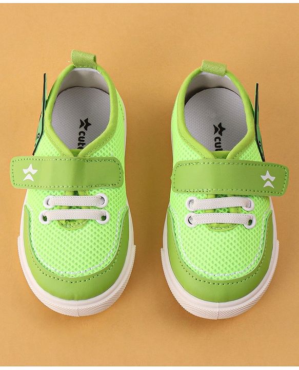 Cute Walk by Babyhug Velcro Closure Casual Shoes - Green