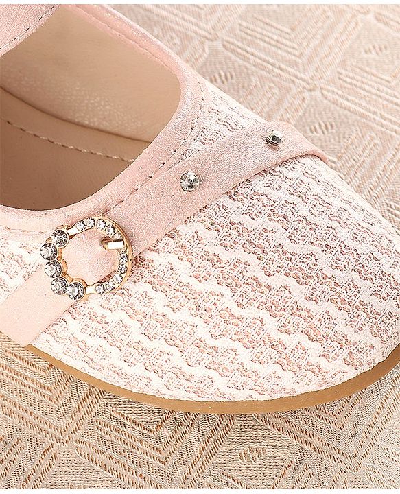 Cute Walk by Babyhug Bellies With Velcro Closure & Embroidery Detailing- Pink