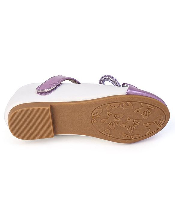 Cute Walk by Babyhug Slip On Bellies with Velcro Closure - Purple
