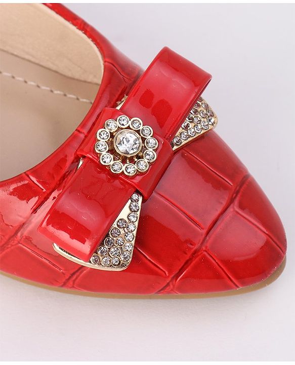 Cute Walk by Babyhug Slip On Bellies with Bow - Beige