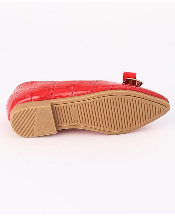 Cute Walk by Babyhug Slip On Bellies with Bow - Beige