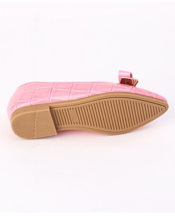 Cute Walk by Babyhug Slip On Bellies with Bow - Beige