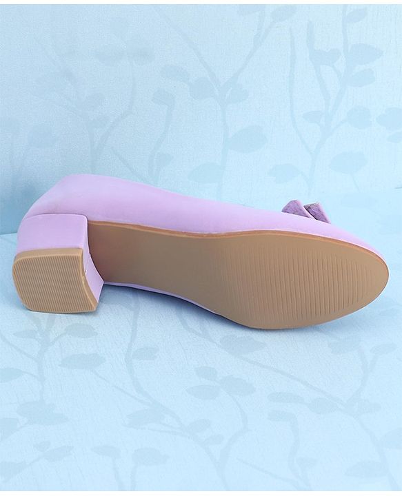 Pine Kids Slip On Bellies with Bow Applique - Purple