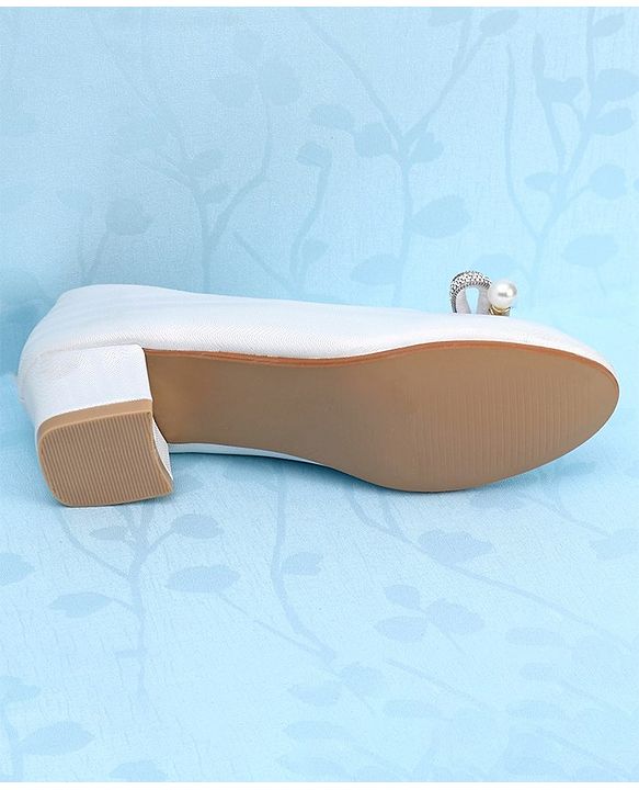 Pine Kids Slip On Shimmer Pearl & Stud Detailing Bellies - Golden