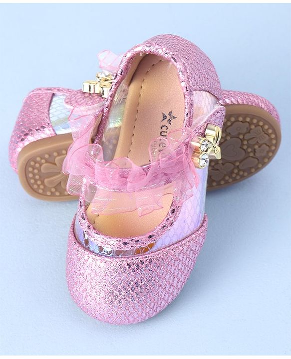 Cute Walk by Babyhug Bellies with Velcro Closure - Pink
