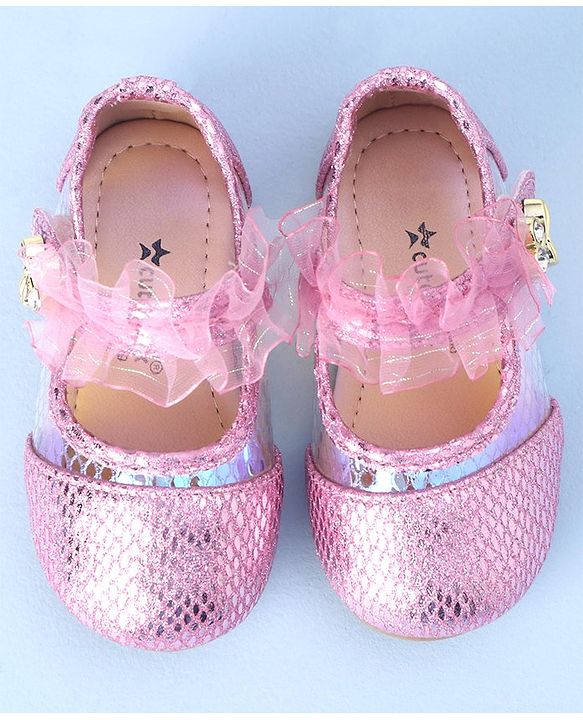 Cute Walk by Babyhug Bellies with Velcro Closure - Pink