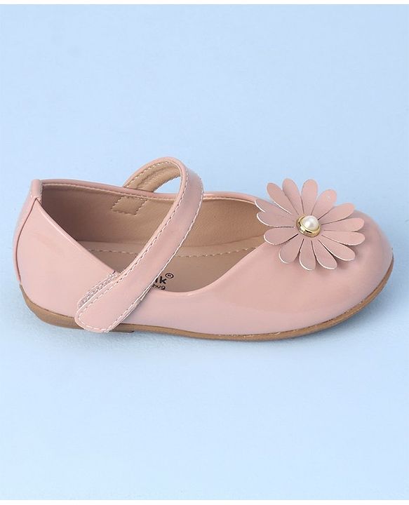 Cute Walk By Babyhug Bellies with Velcro Closure Floral Applique - Pink