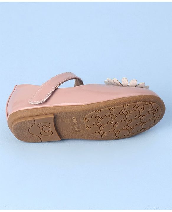 Cute Walk By Babyhug Bellies with Velcro Closure Floral Applique - Pink