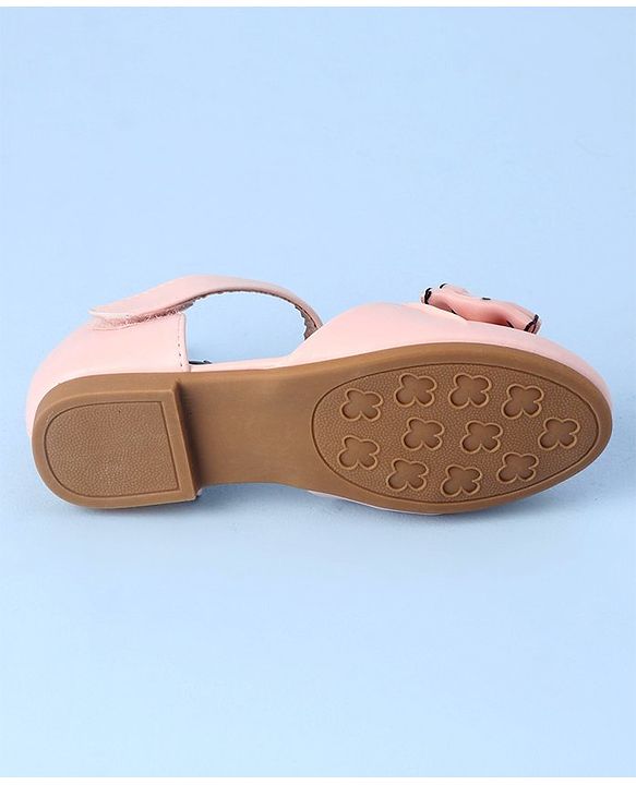 Cute Walk by Babyhug Velcro Closure Bellies with Bow Applique - Pink