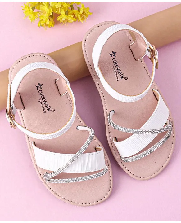 Cute white flip online flops