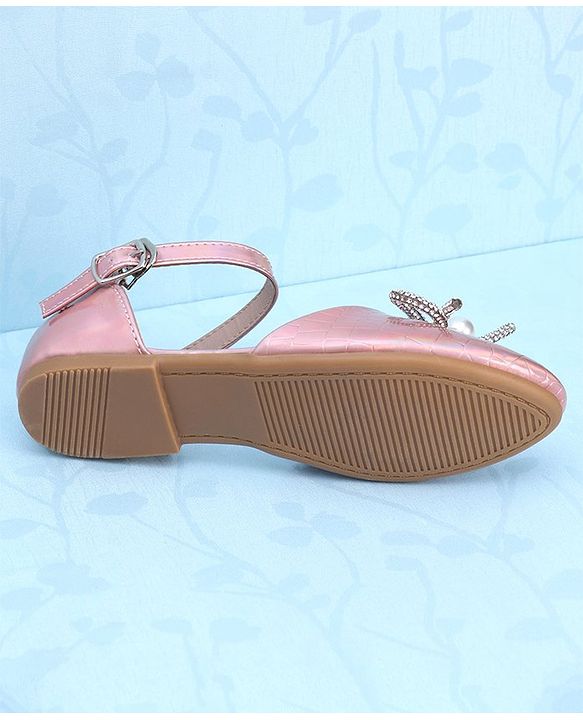 Pine Kids Buckled Bellies with Bow - Pink