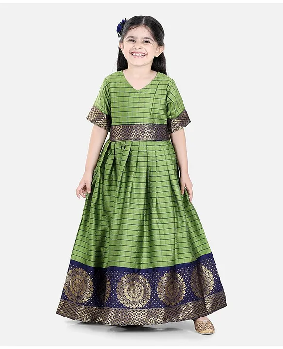 South Indian Diwali Festival Costume Kids Girl Skirt Blouse India Lehenga  Choli Set -
