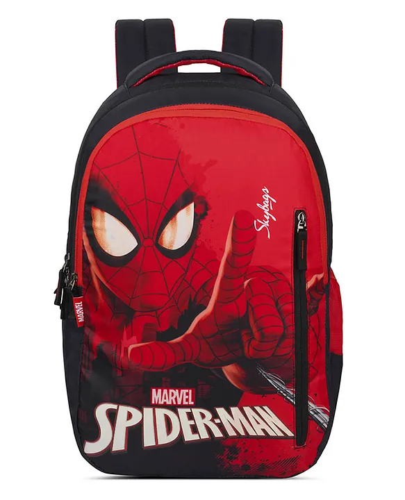 Skybags Marvel Spiderman School Backpack 02 Red Height 17 Inches
