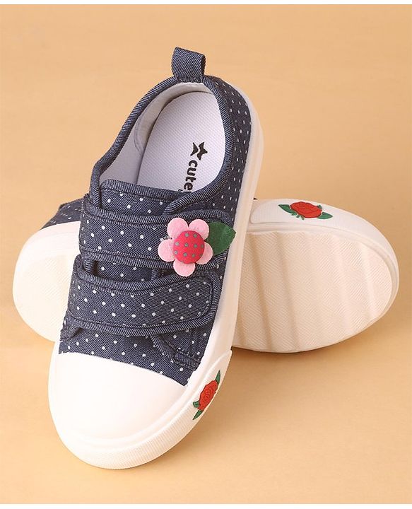 Cute Walk by Babyhug Casual Shoes With Velcro Closure  - Blue