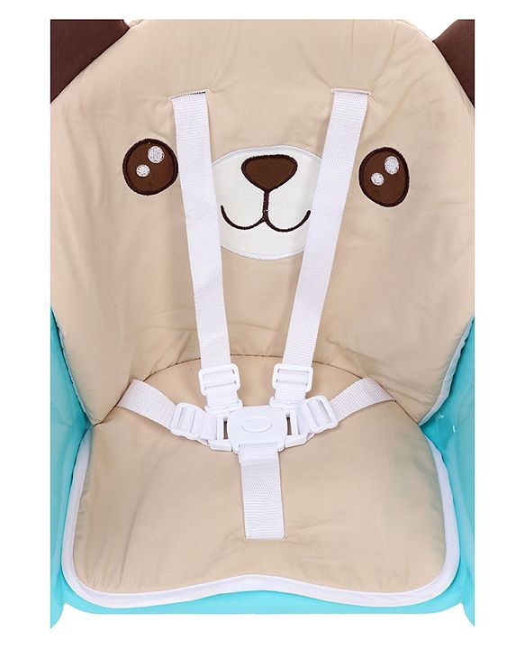 Babyhug 3 in 1 Play & Grow High Chair With 5 Point Safety Harness And Anti-Slip Base  - Blue