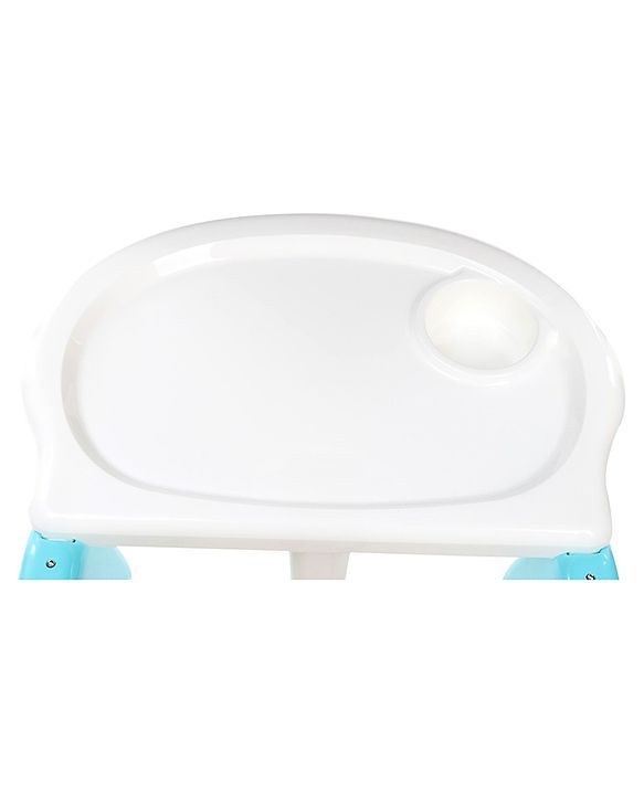 Babyhug 3 in 1 Play & Grow High Chair With 5 Point Safety Harness And Anti-Slip Base  - Blue