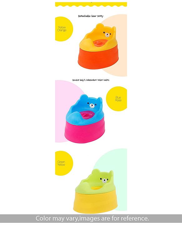 Babyhug Teddy Buddy Potty Chair - Yellow