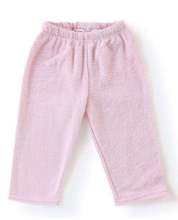 Babyhug Velour Knit Full Sleeves Winter Wear Night Suit with Unicorn  Applique - Pink