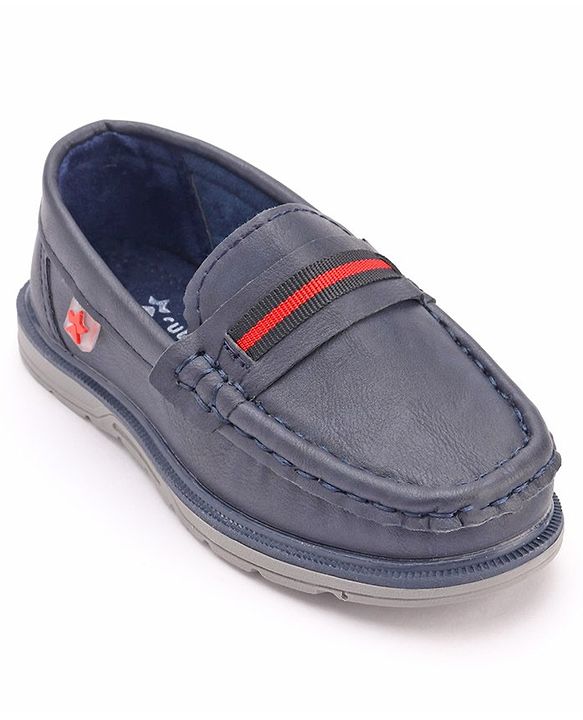 Cute Walk by Babyhug Formal & Party Wear Slip On Loafers - Navy Blue