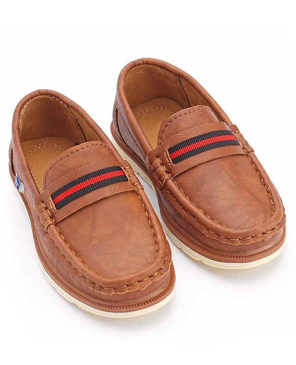 Cute Walk by Babyhug Formal & Party Wear Slip On Loafers - Brown