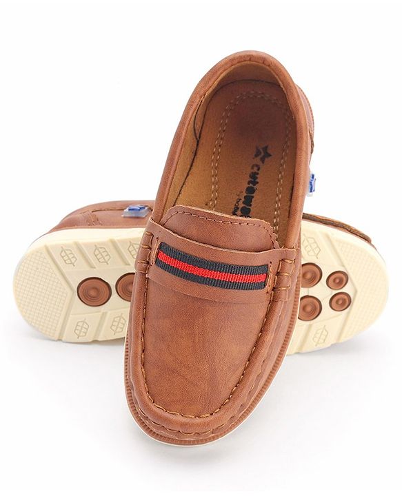 Cute Walk by Babyhug Formal & Party Wear Slip On Loafers - Brown